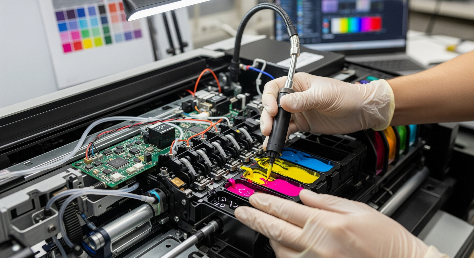 Заправка цветных принтеров